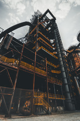 Old and rusty steel factory in Ostrava 