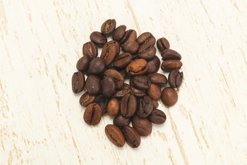 Roasted coffee beans for cooking
