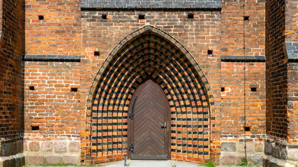 Doorway of a parish church in Greifswald