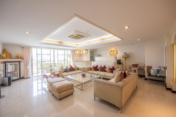  Interior, beautiful apartment, luxurious living room