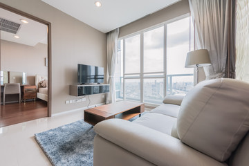 Modern bright flat interior design