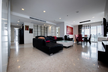 Modern bright flat interior design