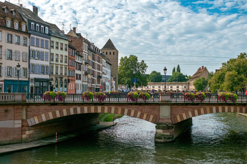 Naklejka premium canal in strasbourg, france