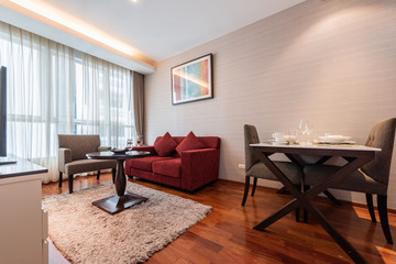 Modern bright flat interior design