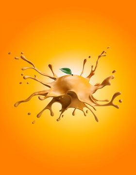 Explosion of an orange