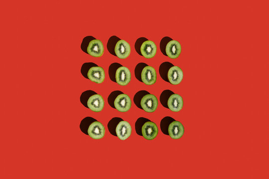 Sour sliced kiwi