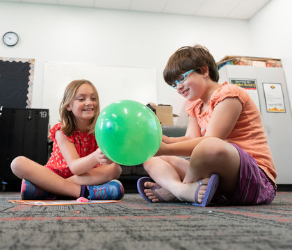 Students in classroom at STEAM summer camp