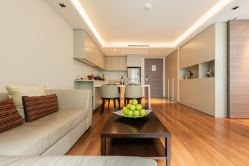  Interior, beautiful apartment, luxurious living room