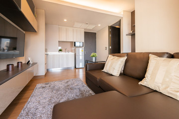 Interior, beautiful apartment, luxurious living room