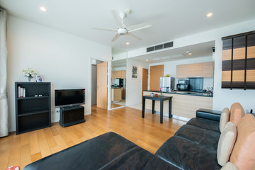 Interior, beautiful apartment, luxurious living room