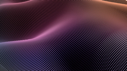 Obraz premium Technology geometry black background. 3d illustration, 3d rendering.