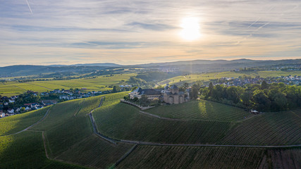 Drone photo of Schloss Johannisberg in Germany