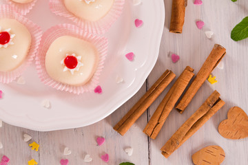 Sicilian ricotta cake (Cassata). 