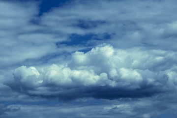 Blurred  spectacular, effective, showy, dramatic, glamorous, chic sky  or azure sky and storm cloud background, beautiful nature .
