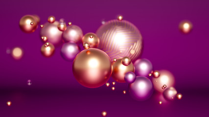 Beautiful minimalism abstraction background. 3d illustration, 3d rendering.