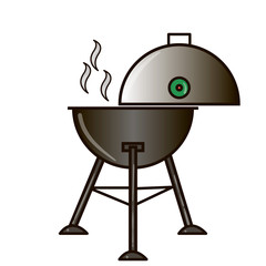 Different special tools for barbecue party. Bbq grill and tools vector illustration