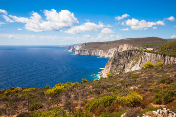 Fototapeta na wymiar Keri cliffs in Zakynthos (Zante) island in Greece