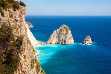 Keri cliffs in Zakynthos (Zante) island in Greece