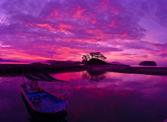 여수.사도.일출.아침.풍경.섬.소나무.배경.노을.반영.
