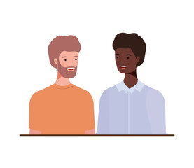 Fototapeta premium young men on white background