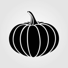 Pumpkin icon isolated on white background. Vector illustration