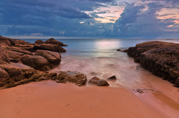 Sunset at the beach of Khao Lak. Thailand