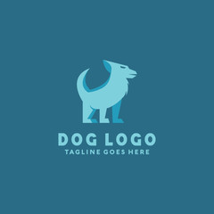 Dog Logo Vector Design Template. Animal and Pet Icon. Character And Cartoon Symbol.