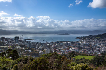 Obraz premium The capital city of New Zealand Wellington harbour