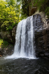 Fototapeta na wymiar Looking Glass Falls in Western North Carolina