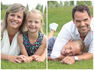 Fototapeta premium Lovely family outside