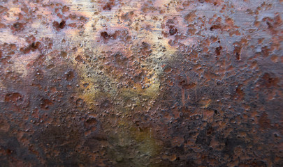 Old rusted iron or steel surface texture background.
