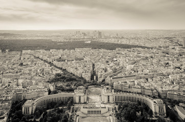 Vue du Trocadero depuis la Tour Eiffel 