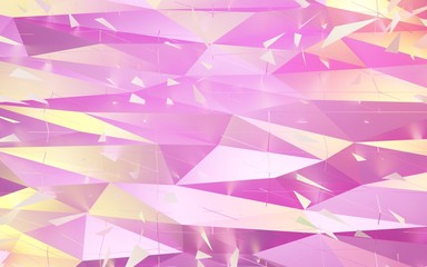 Beautiful festive crystal triangle background,3d rendering