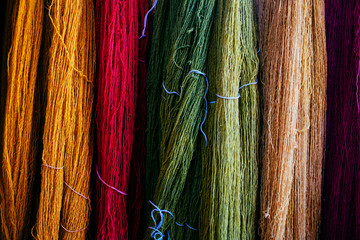 Multicolor knitting wool
