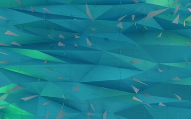 Beautiful festive crystal triangle background,3d rendering