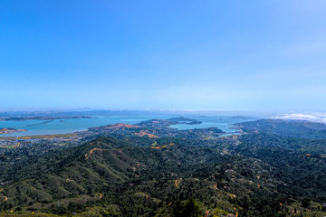 Mount Tam looking towards San Francisco Bay Area