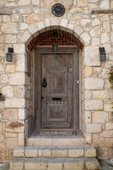Fototapeta na wymiar Old door and detail from Alacati.