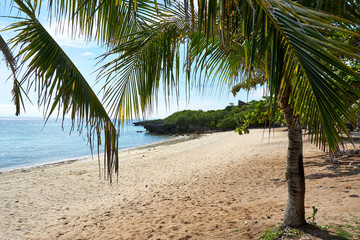 View of beach at island Malapascua. Philippines