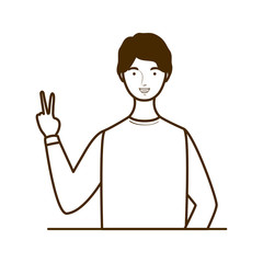 silhouette of man on white background