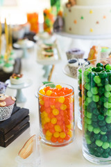 sweet candies in jars - birthday party