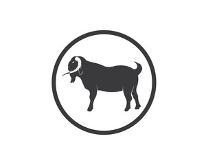 Goat Logo Template vector illustrtion