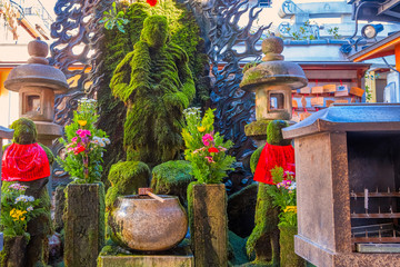 Hozenji Temple in Dotonbori and Namba area, Osaka, Japan