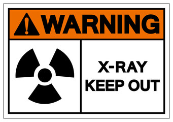 Obraz premium Warning X-Ray Keep Out Symbol Sign, Vector Illustration, Isolate On White Background Label. EPS10