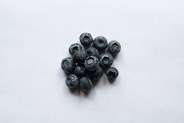 Blueberries Isolated on White