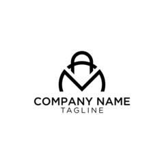 logo design with the concept of A and M as symbols