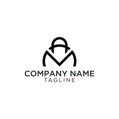 logo design with the concept of A and M as symbols