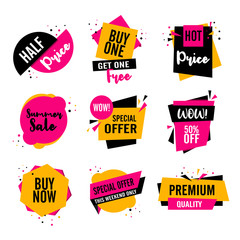 set of sale labels