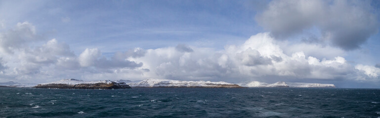 panoarama landscape winter Iceland Faroer