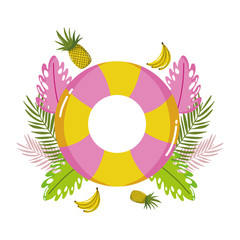 Summer and vacation icon set design