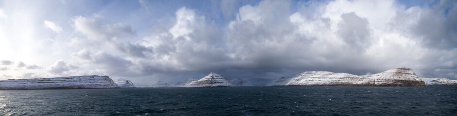 panoarama landscape winter Iceland Faroer